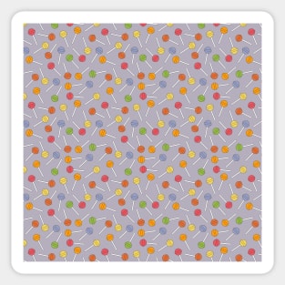 Happy Lollipop Sugar Candy Pattern - Blue Sticker